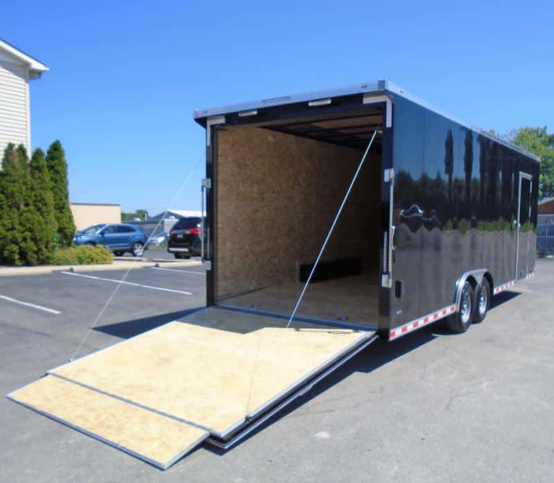 Enclosed Car Trailer 24' 2023 7 ft. 6 in. Interior & V-Nose