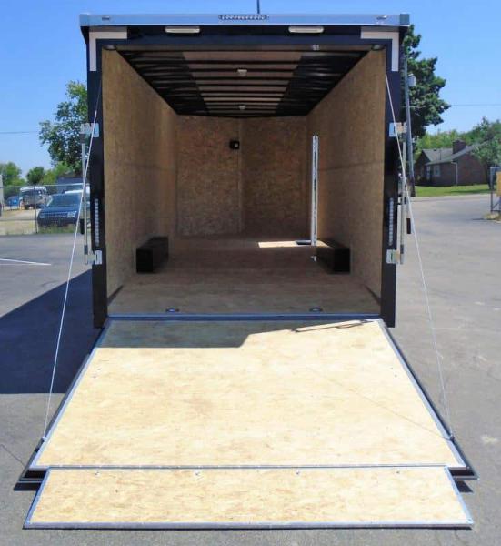 Enclosed Car Trailer 24' 2023 7 ft. 6 in. Interior & V-Nose