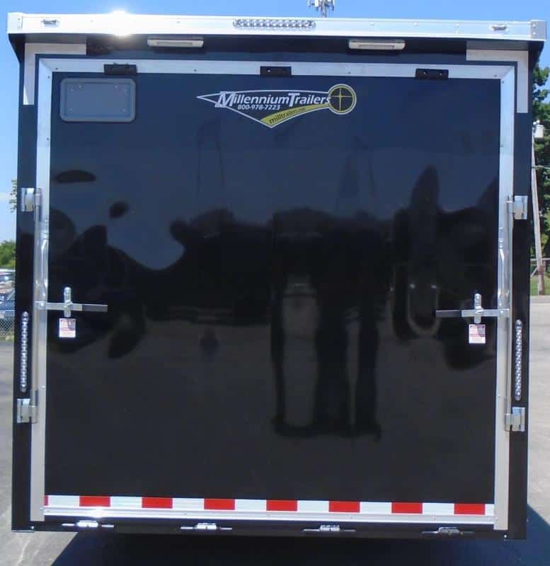 Enclosed Car Trailer 24' 2023 7 ft. 6 in. Interior & V-Nose