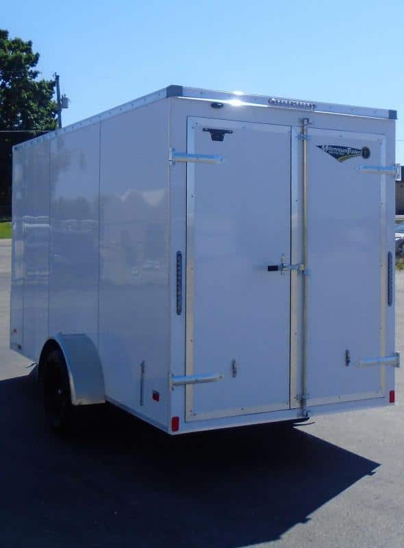 Enclosed Cargo Trailers For Sale 6'x12' Double Rear Doors