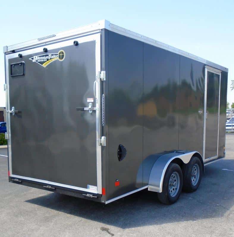 Enclosed Cargo Trailers For Sale  7' x 16'  Ramp Door 7' Interior