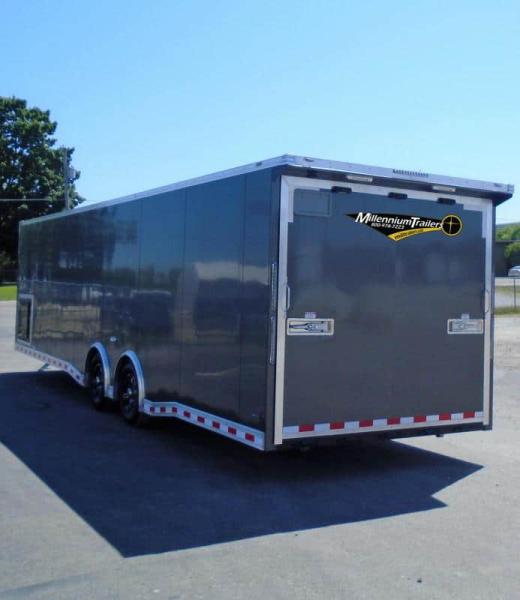 Enclosed Car Trailer 2023 30' Rear Wing & Premium LED Light Pkg.