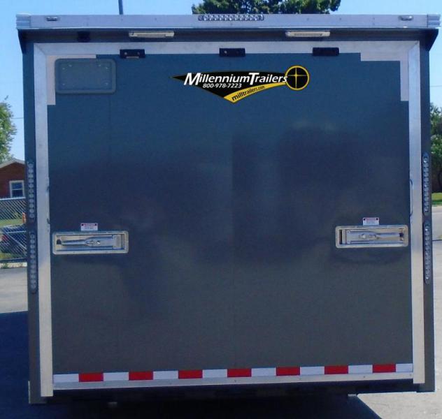 Enclosed Car Trailer 2023 30' Rear Wing & Premium LED Light Pkg.