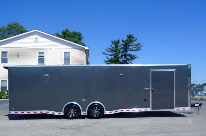 Enclosed Car Trailer 2023 30' Rear Wing & Premium LED Light Pkg.