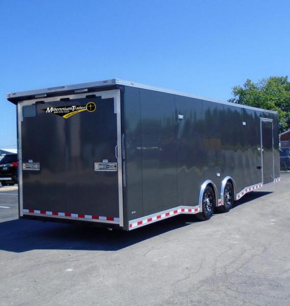 Enclosed Car Trailer 2023 30' Rear Wing & Premium LED Light Pkg.
