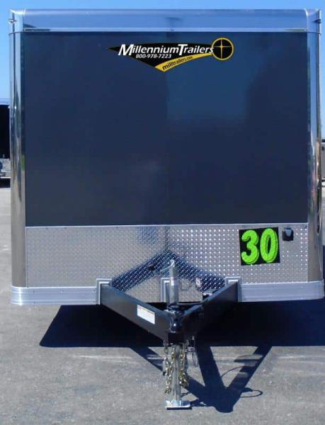 Enclosed Car Trailer 2023 30' Rear Wing & Premium LED Light Pkg.