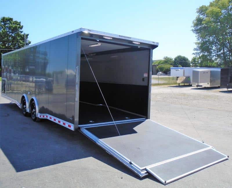 Enclosed Car Trailer 2023 30' Rear Wing & Premium LED Light Pkg.