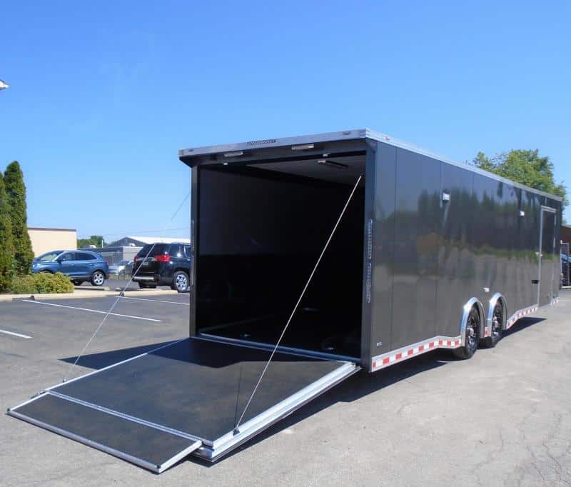 Enclosed Car Trailer 2023 30' Rear Wing & Premium LED Light Pkg.