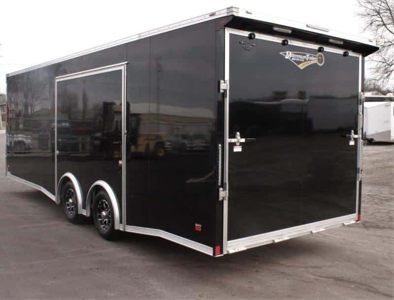 Race Trailers For Sale 24' 2023 Aluminum Frame/ 72in. Roadside Exit Door w/Removeable Wheel Box