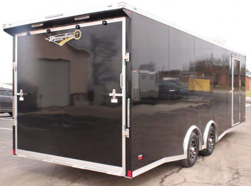 Race Trailers For Sale 24' 2023 Aluminum Frame/ 72in. Roadside Exit Door w/Removeable Wheel Box