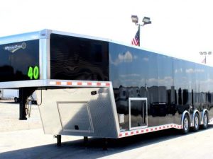 Enclosed Gooseneck Trailer 40' 2023 Car Hauler w/Fully Finished Interior & Ramp Door