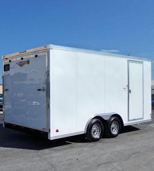 Enclosed Trailers For Sale 2023 16' Heavy Duty Construction Grade 7' Interior Ramp Door