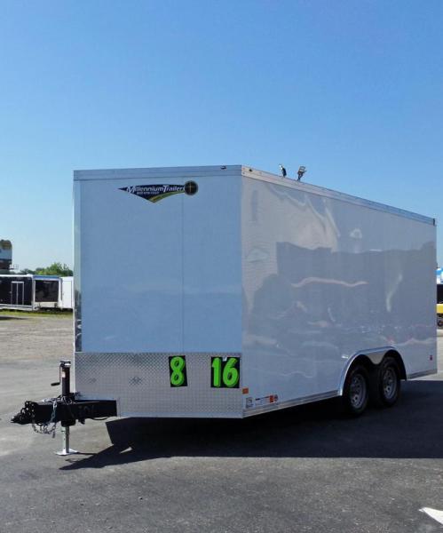 Enclosed Trailers For Sale 2023 16' Heavy Duty Construction Grade 7' Interior Ramp Door