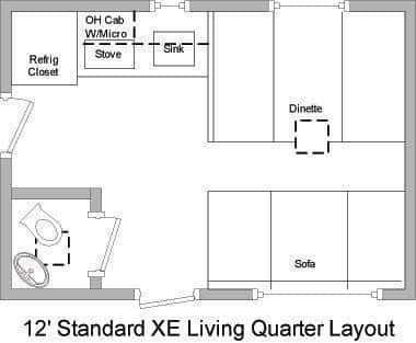 Enclosed Trailer with Living Quarters 2023 32' Includes 12' LQ & Extra Height