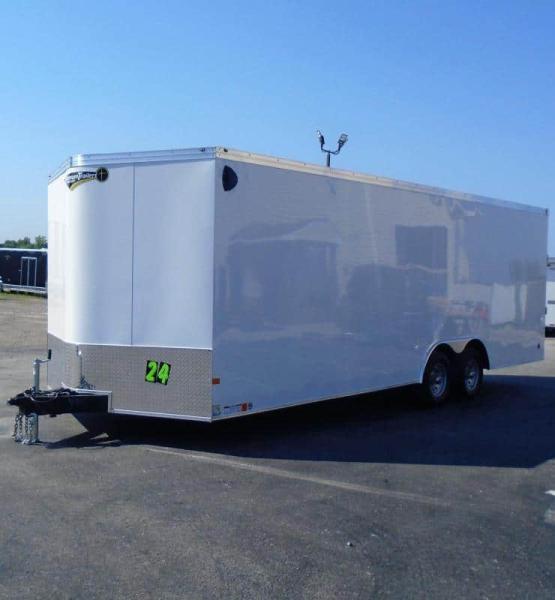 Enclosed Car Trailer 2022 24' 7' Interior 94 in. Rear Opening