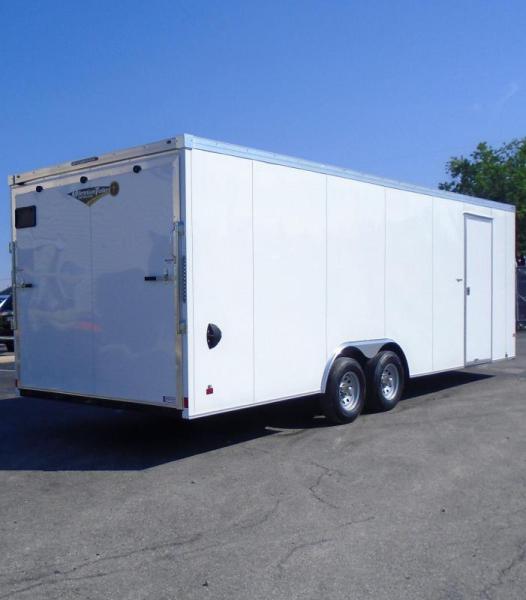 Enclosed Car Trailer 2022 24' 7' Interior 94 in. Rear Opening