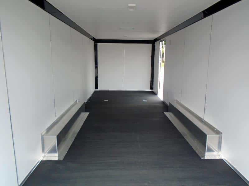 Enclosed Car Trailer Aluminum Frame 2023 24'  w/Wing & Spread Axles