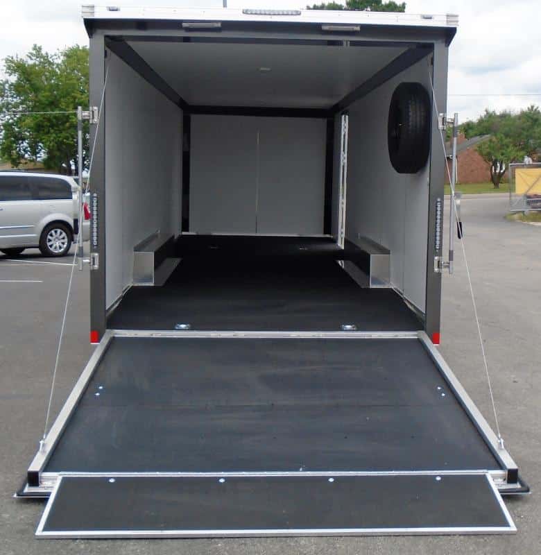 Enclosed Car Trailer Aluminum Frame 2023 24' w/Wing & Spread Axles