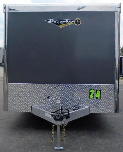 Enclosed Car Trailer Aluminum Frame 2023 24'  w/Wing & Spread Axles