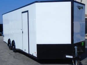 Enclosed Car Hauler 2023 24' Black Out Pkg. w/Lighted Rear Wing