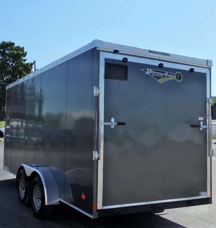 Enclosed Cargo Trailers For Sale 7' x 16' Ramp Door 7' Interior