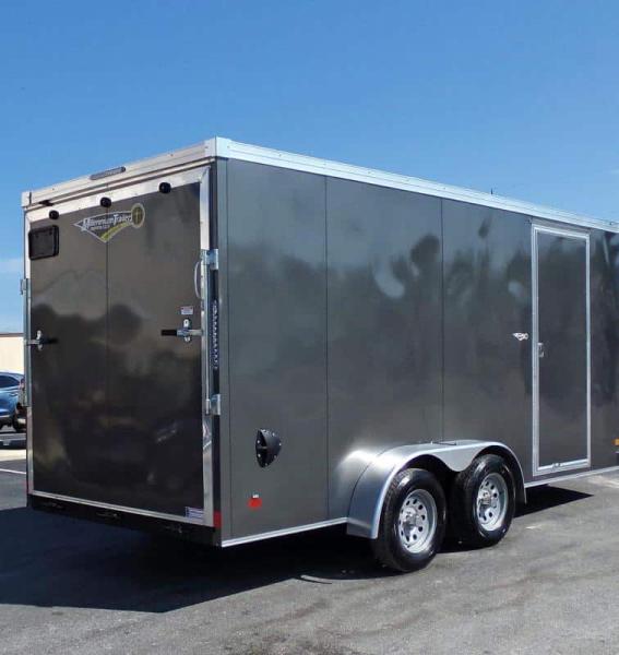 Enclosed Cargo Trailers For Sale 7' x 16' Ramp Door 7' Interior