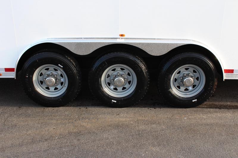 Enclosed Gooseneck Trailer 53' Transporter Pkg. 180' Recessed E-Track 3/7K Axles