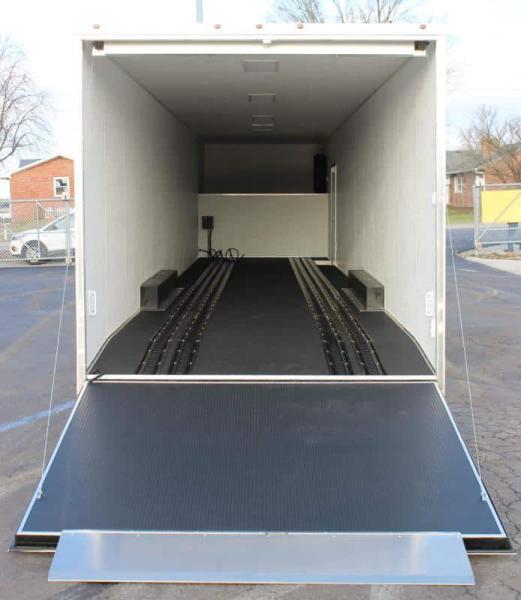 Enclosed Gooseneck Trailer 53' Transporter Pkg. 180' Recessed E-Track 3/7K Axles