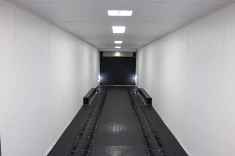 Enclosed Gooseneck Trailer 53' Transporter Pkg. 180' Recessed E-Track 3/7K Axles