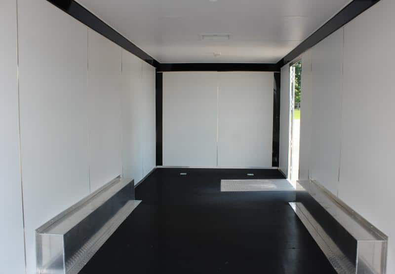 Enclosed Car Trailer Aluminum Frame 2023 20' Finished Interior Wing Spread Axles