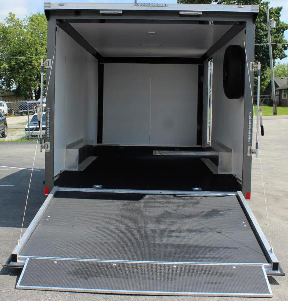 Enclosed Car Trailer Aluminum Frame 2023 20' Finished Interior Wing Spread Axles