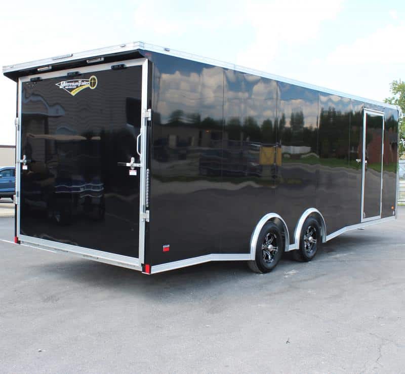 Enclosed Car Trailer Aluminum Frame 2023 24' Finished Interior