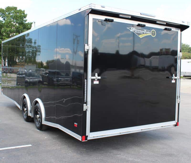 Enclosed Car Trailer Aluminum Frame 2023 24' Finished Interior