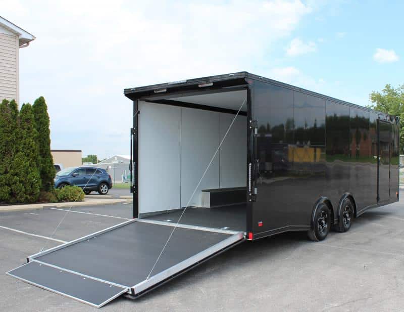 Enclosed Car Trailer Aluminum Frame 2023 24'  w/Finished Interior