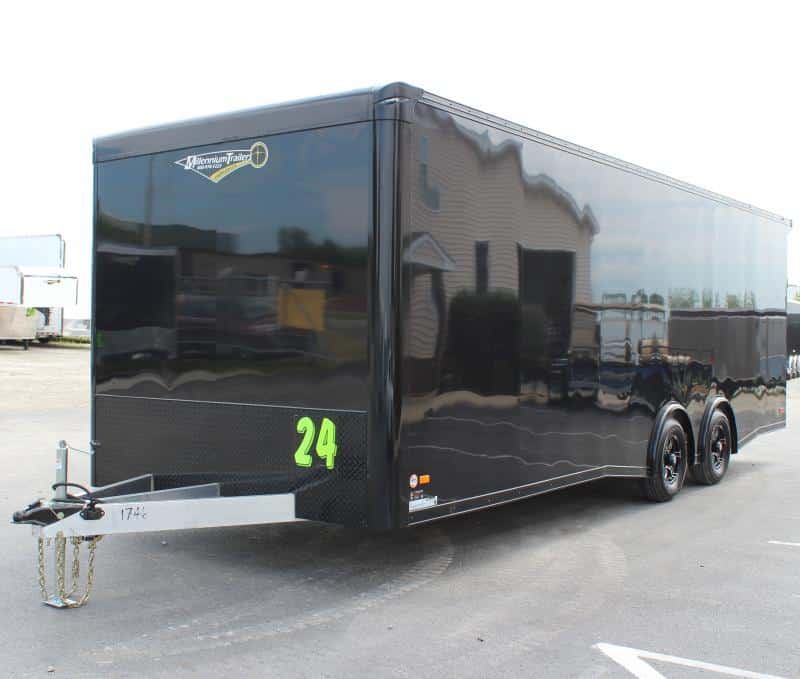 Enclosed Car Trailer Aluminum Frame 2023 24'  w/Finished Interior