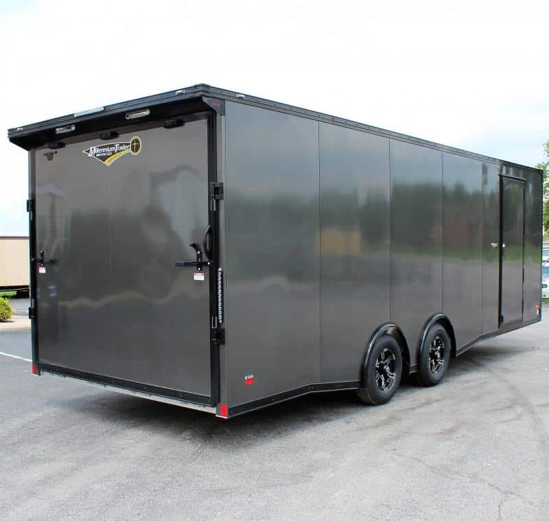 Enclosed Car Trailer Aluminum Frame 2023 24' w/Finished Interior