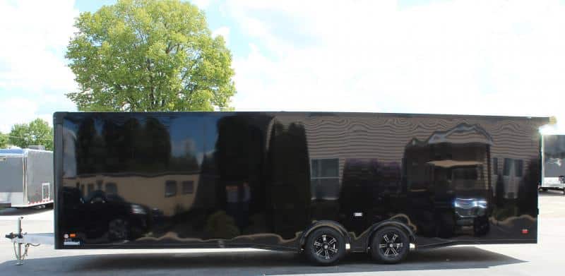 Enclosed Car Trailer 28' 2023 Wing Spread Axles Finished Interior