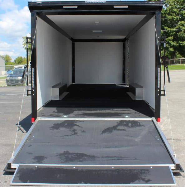 Enclosed Car Trailer 28' 2023 Wing Spread Axles Finished Interior