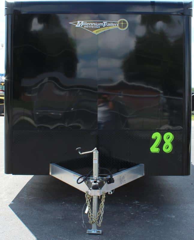 Enclosed Car Trailer 28' 2023 Wing Spread Axles Finished Interior