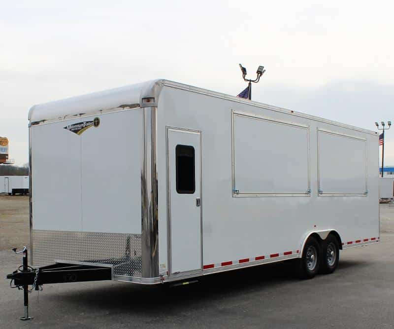 Enclosed Bumper pull trailer with living quarters