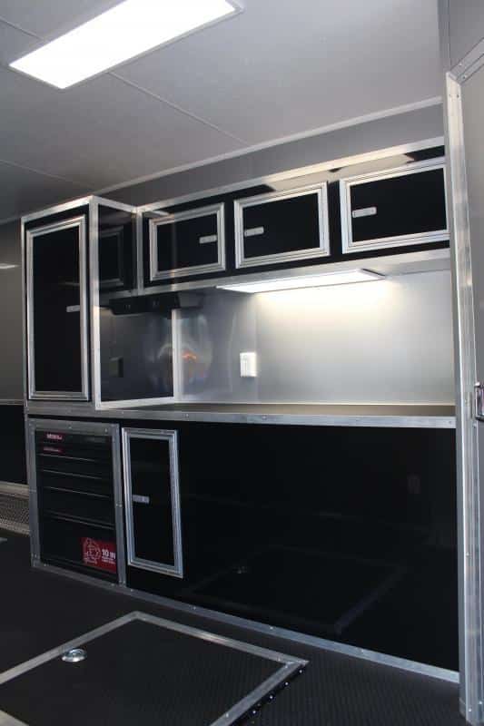 Enclosed Car Trailer Full Bathroom 2023 34' w/Electric Awning & A/C Super Sharp Millennium