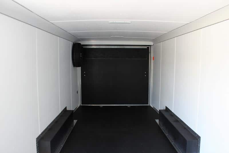 Enclosed Car Trailers Victory Red 2023 24' Black Cabinet Pkg. & Finished Interior