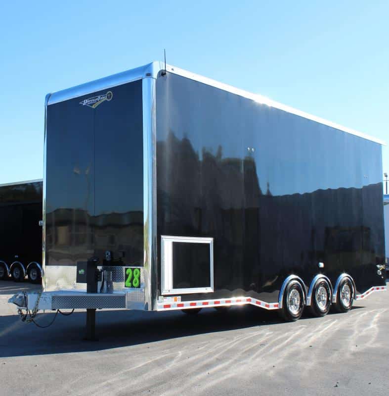 Aluminum Stacker Trailer 2022 28' 16' Lift Loaded Out!