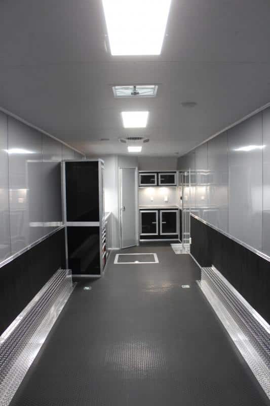 Enclosed Car Trailer For Sale Bathroom Package 2023 34' Electric Awning