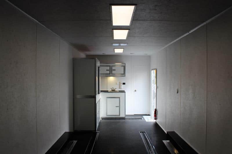 Enclosed Trailer With Mini Living Quarters 2023 40' Millennium Gooseneck Enclosed Race Car Trailer