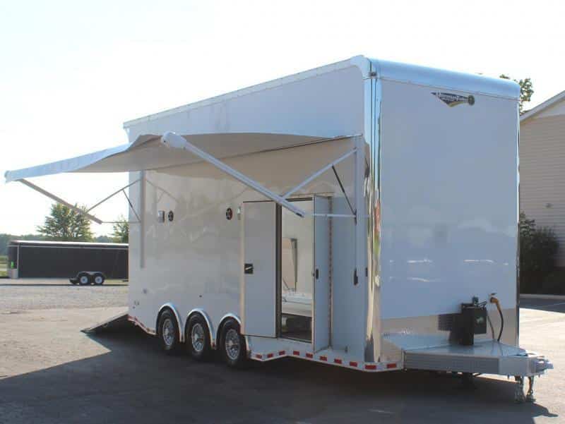 ENCLOSED ALUMINUM STACKER TRAILER 2023 24' Edge 13' Lift Fully Loaded