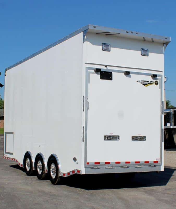 ENCLOSED ALUMINUM STACKER TRAILER 2023 24' Edge 13' Lift LOADED