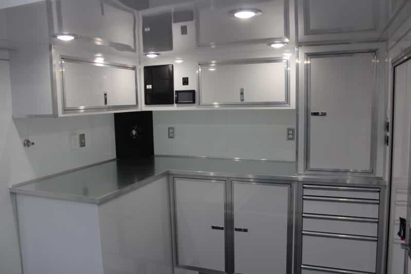 ENCLOSED ALUMINUM STACKER TRAILER 2023 24' Edge 13' Lift LOADED