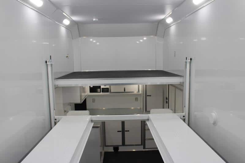 ENCLOSED ALUMINUM STACKER TRAILER 2023 24' Edge 13' Lift LOADED