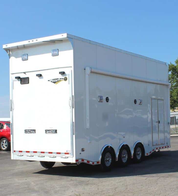 ENCLOSED ALUMINUM STACKER TRAILER 2023 24' Edge 13' Lift LOADED